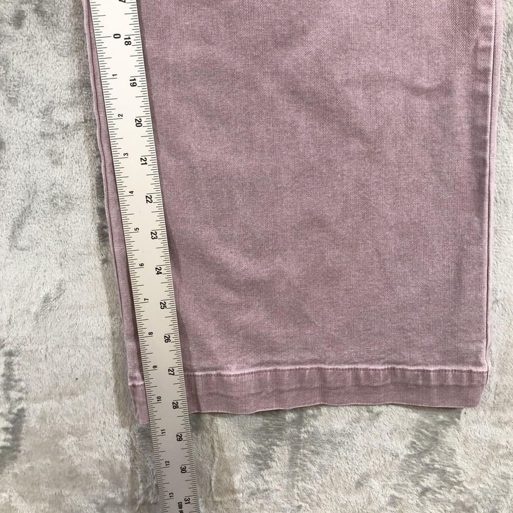 YFB Baggy Wide Leg Pants Womens M Purple Elastic Waist Cotton Lyocell Stretch - Picture 5 of 15